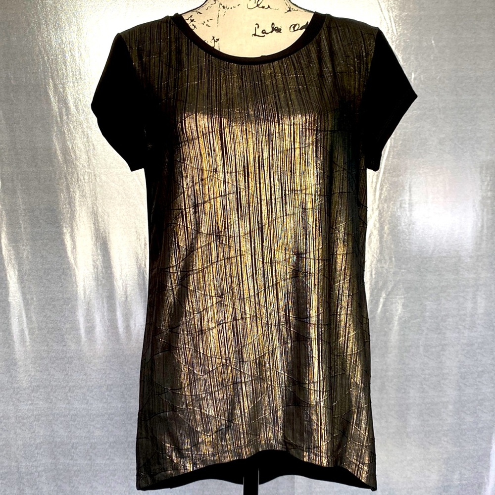 Black Short Sleeve Top